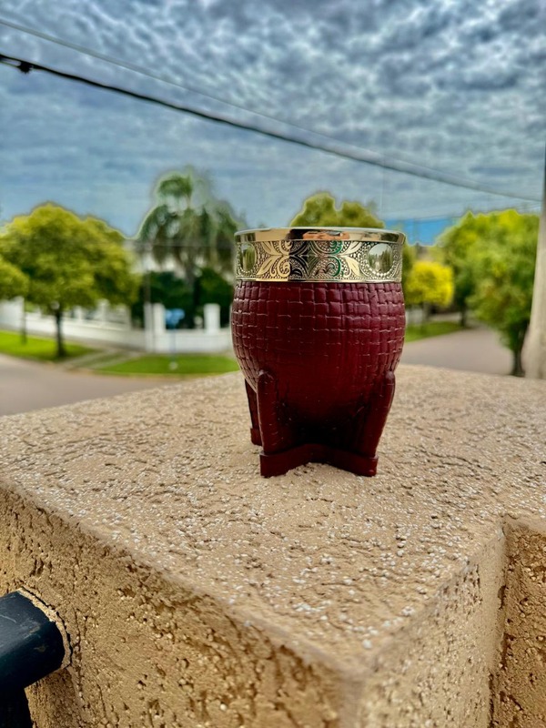 Mate Imperial Cuero Croco